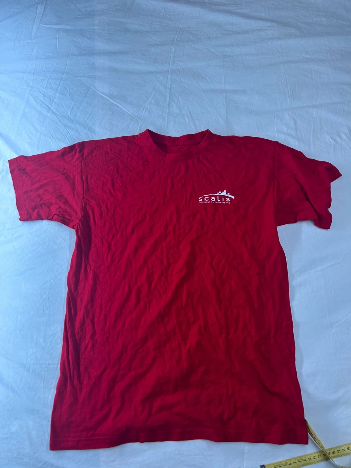 T-shirt imprimé scalis rouge vintage